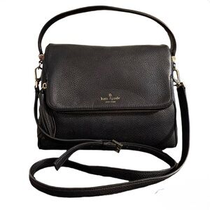 Kate Spade Chester Street  Black Pebble Leather Shoulder Bag Crossbody
